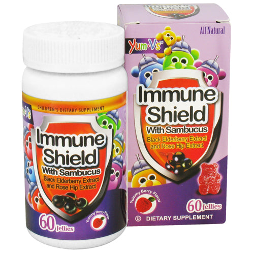 Yum-Vs Immune Shield With Sambucus Jellies, Yummy Berry - 60 Ea