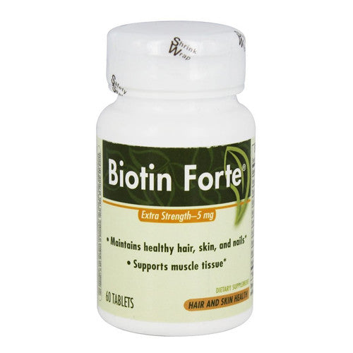 Enzymatic Therapy Biotin Forte 5Mg Tablets, Extra Strength - 60 Ea