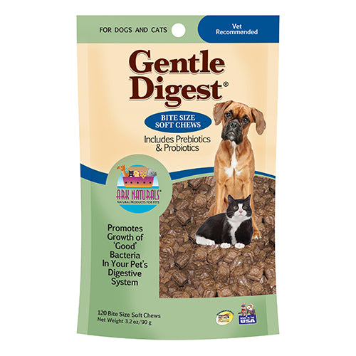 Ark Naturals Gentle Digest Probiotic and Prebiotic Soft Chews for Pets 3.2Oz (90g)