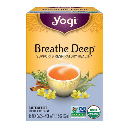 Yogi Breathe Deep Herbal Supplement Tea Bags - 16 Ea