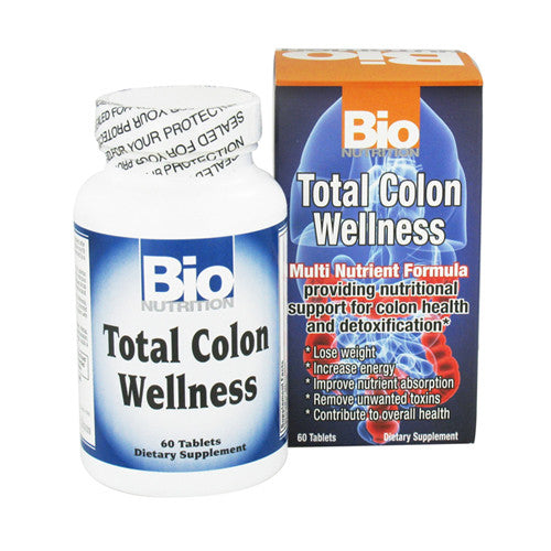 Bio Nutrition Total Colon Wellness Tablets, Multi Nutrient Formula - 60 Ea