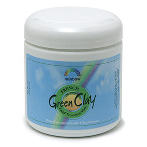 Rainbow Research French Green Clay Facial Cleansing Mask Powder Jar - 8 Oz