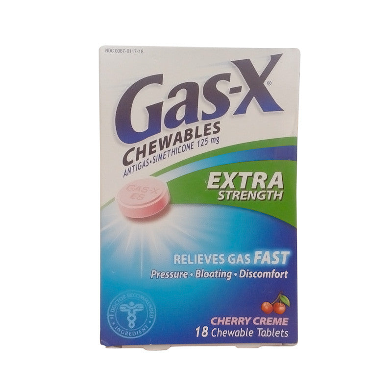 Gas-X Extra Strength Antigas Chewable Tablets, Cherry Creme - 18 Ea
