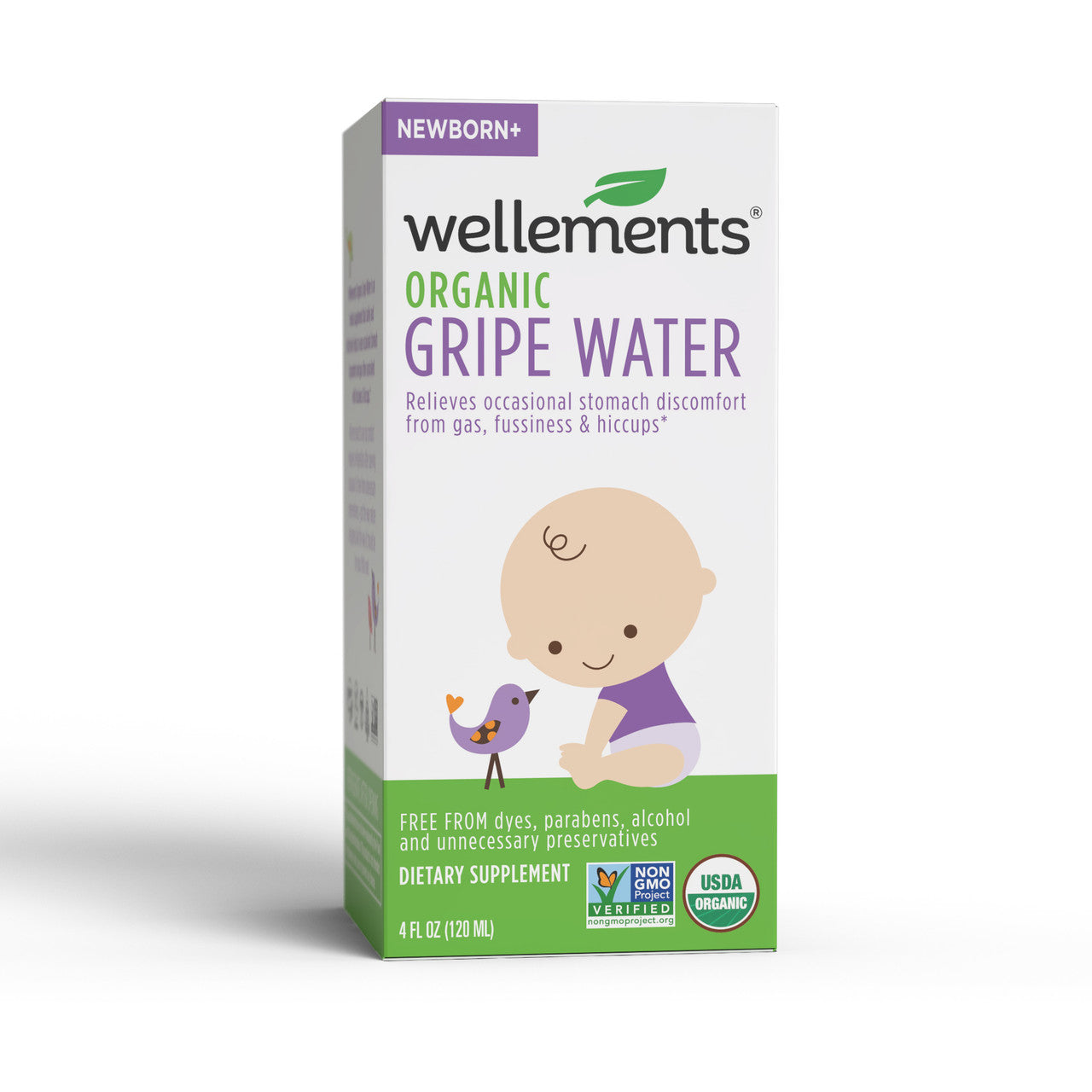 Childrens Gripe Water For Colic By Wellements - 4 Oz