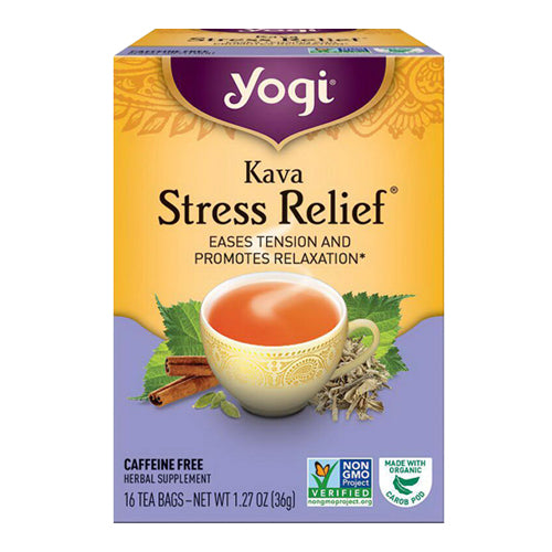 Yogi Tea Kava Stress Relief Herbal Tea - 16 Bags
