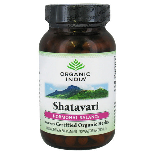 Organic India Shatavari Hormonal Balance, Vegetarian Capsules - 90 Ea