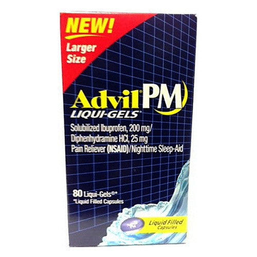 Advil Pm Liqui-Gels, Liquid Filled Capsules - 80 Ea