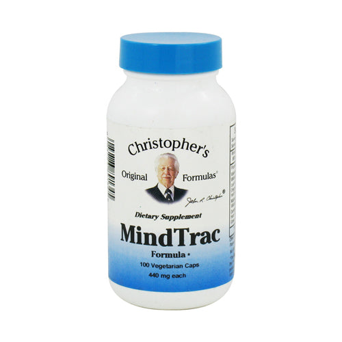 Dr Christophers Original Mindtrac Formula Vegetarian Capsules Calming the Nervous System and Stress 100Ea