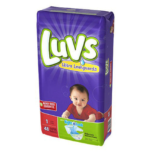 Luvs With Ultra Leakguards Diapers, Size 1 - 48 Ea/ 2 Pack