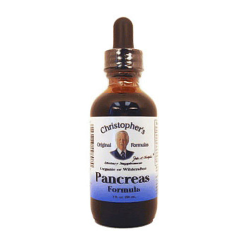 Dr Christophers Original Formula Pancreas Liquid Extract Aids Liver Enhances Digestion and Glandular Health 2Oz (59ml)