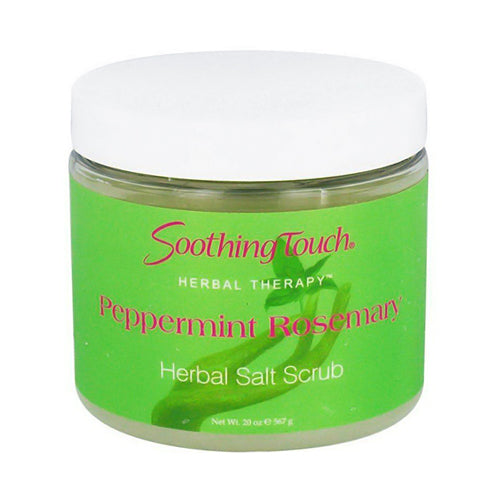 Soothing Touch Herbal Salt Scrub, Peppermint Rosemary - 20 Oz
