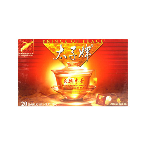 Prince Of Peace American Wisconsin Ginseng Root Tea Bags - 20 Ea
