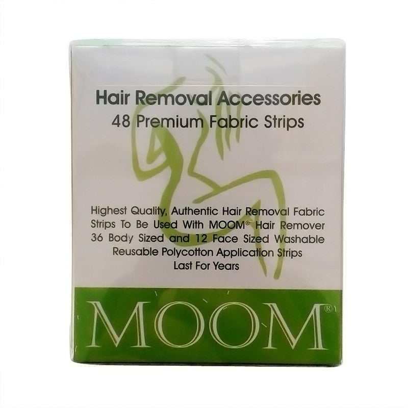 Moom Hair Removal Accessories Fabric Strips - 48 Ea