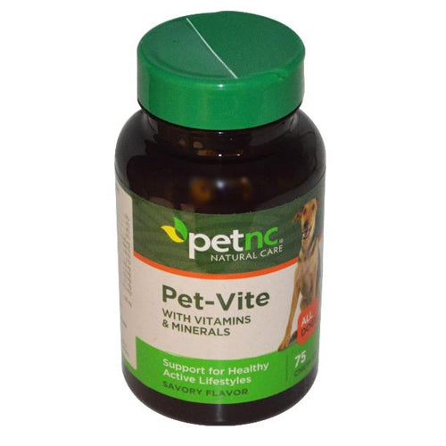 Pet Natural Care Pet-Vite Dogs Chewables, Savory Flavor - 75 Ea
