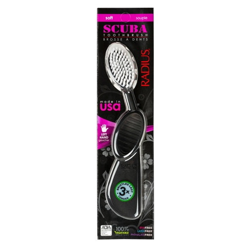 Radius Scuba Toothbrush Left Handed, Soft Souple - 1 Ea