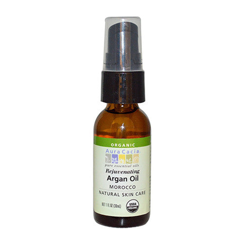 Aura Cacia Organic Skin Care Oil Rejuvenating Argan Bottle - 1 Oz