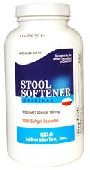 Sda Docusate Sod 100 Mg Softgels - 1000 Ea