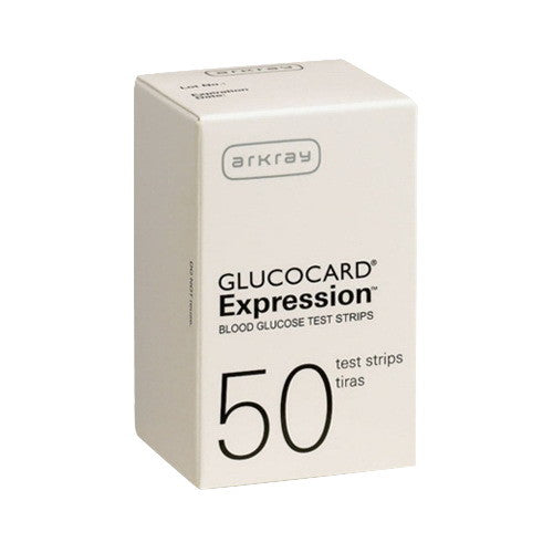 Arkray Glucocard Expression Blood Glucose Test Strips - 50 Ea