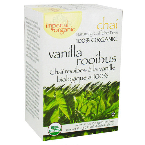 Uncle Lees Tea Imperial Organic Chai, Vanilla Rooibus - 18 Tea Bags