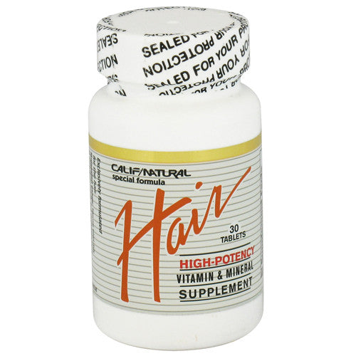 California Natural Hair Vitamin And Mineral Supplement Special Formula Tablets, 30 Ea