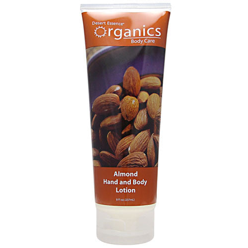 Desert Essence Organics Hand And Body Lotion, Almond, 8 Oz