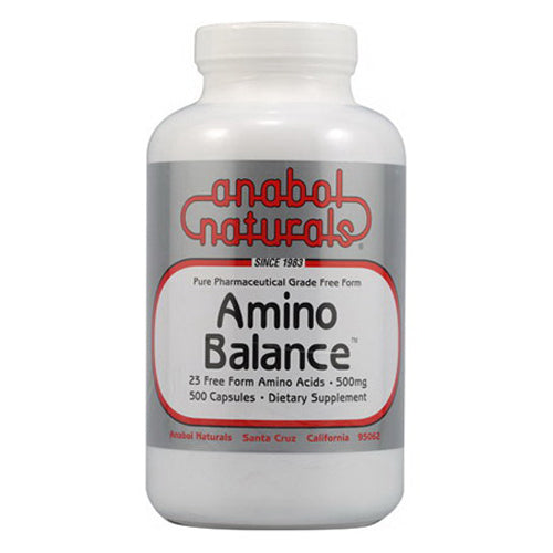 Anabol Naturals Amino Balance 500mg Capsules Dietary Supplement 500Ea