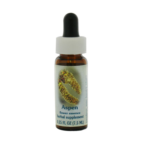 Flower Essence Aspen Dropper for Emotional Comfort 0.25Oz (7.5ml)