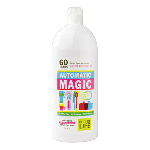 Better Life Automatic Magic Natural Dishwasher Gel, Fragrance Free - 30 Oz