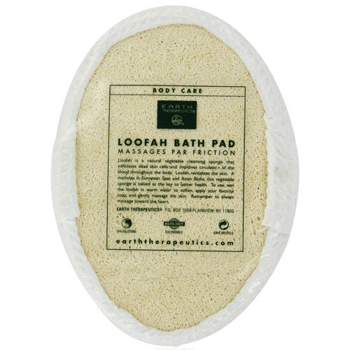 Earth Therapeutics Loofah Bath Pad Puff Sponge - 1 Ea