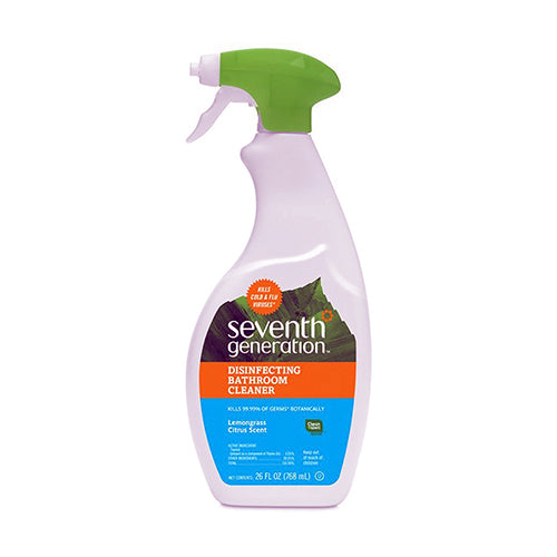 Seventh Generation Disinfecting Bathroom Cleaner, Lemongrass And Thyme - 26 Oz