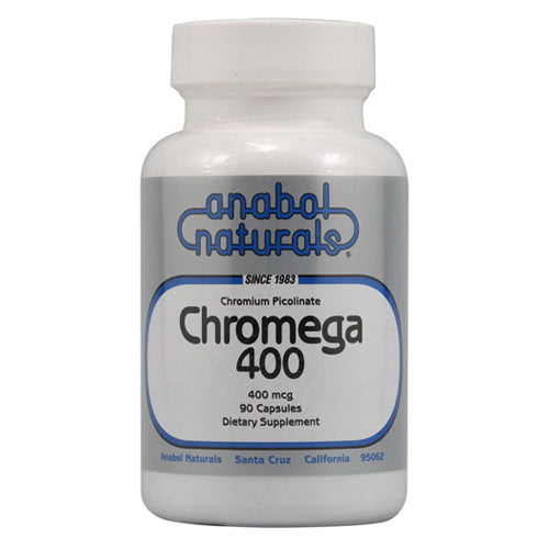 Anabol Naturals Chromega 400mcg Capsules Dietary Supplement 90Ea