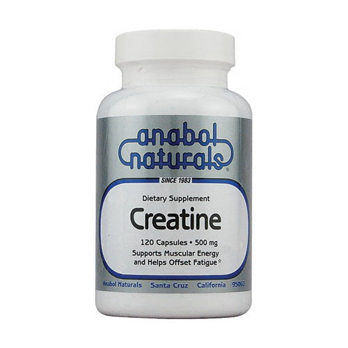 Anabol Naturals Creatine 500mg Support Muscular Energy Capsules 120Ea