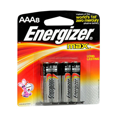Energizer Max Alkaline Long Lasting Batteries, Aaa