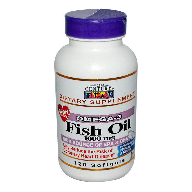 21St Century Fish Oil 1000 Mg Softgels - 120 Ea