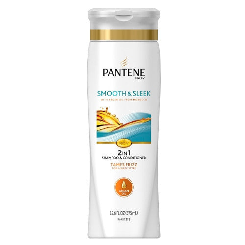 Pantene Pro-V Medium Thick Hair Solutions 2-In-1 Shampoo And Conditioner, Frizzy To Smooth - 12.6 Oz