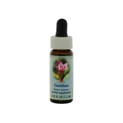 Flower Essence Gentian Dropper for Confidence and Perseverance 0.25Oz (7.5ml)