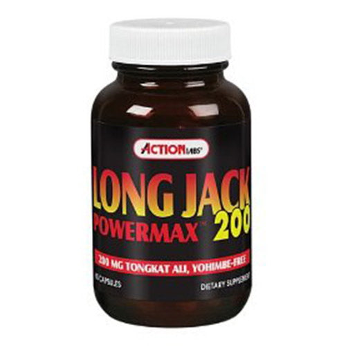 Action Labs Powermax 200 Mg Capsules, Long Jack - 60 Ea