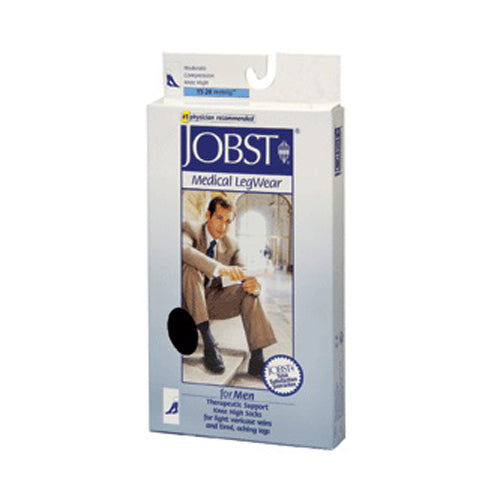Jobst For Men Knee Compression Socks 15-20 Mm/Hg, Large - 1 Pair