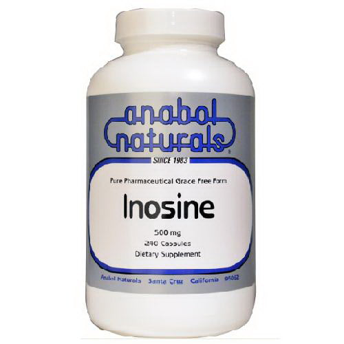 Anabol Naturals Inosine 500mg Capsules Dietary Supplement 240Ea