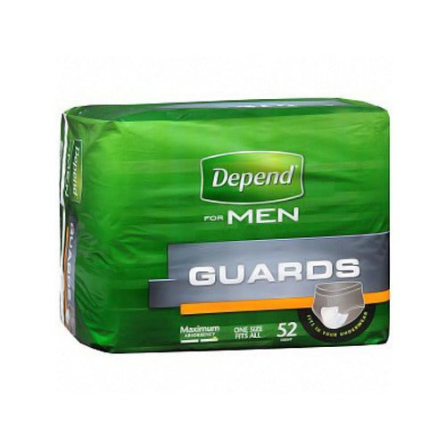 Depend For Men Guards, Maximum Absorbency - 52 Ea, 2 Pack