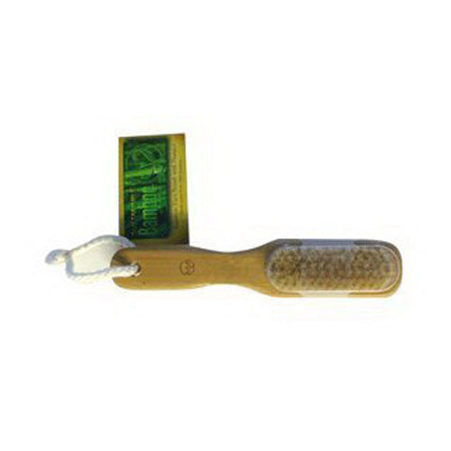 Bamboo Foot Brush With Pumice, Size: 3