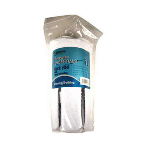Everyday Essentials Terry Cloth Sock Aid for Easy Sock and Stocking Application without Bending 1Ea