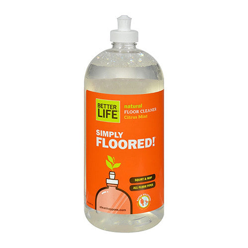 Better Life Simply Floored Natural Floor Cleaner Citrus Mint - 32 Oz