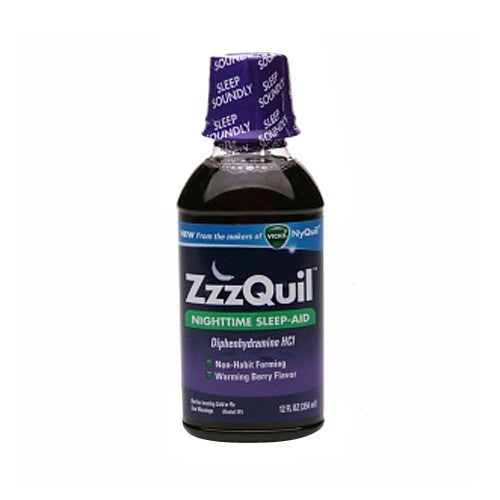 Zzzzquil Night Time Sleep-Aid Liquid, Warming Berry Flavor - 12 Oz