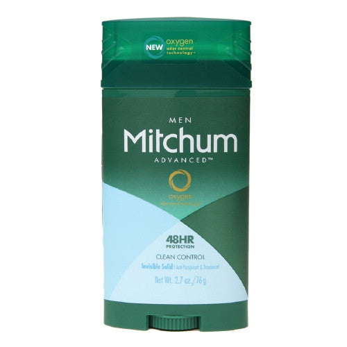 Mitchum Advanced Clean Control Anti-Perspirant And Deodorant Invisible Solid, 2.7 Oz