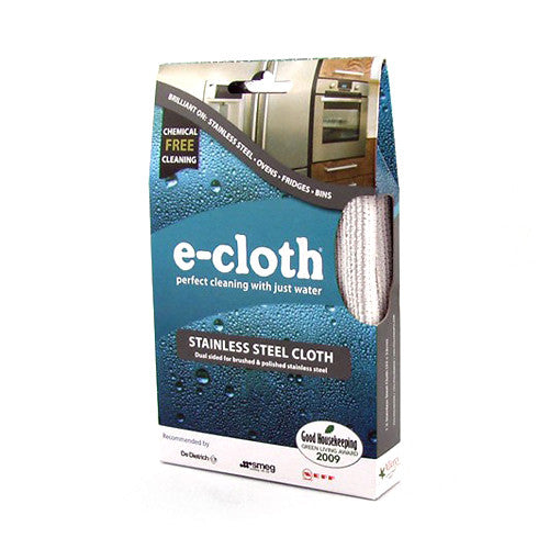 E-Cloth Stainless Steel Microfiber Cleaning Cloths - 2 Ea