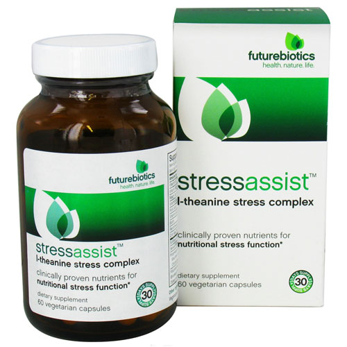 Futurebiotics Stressassist L Theanine Stress Complex for Stress Function Vegetarian Capsules 60Ea