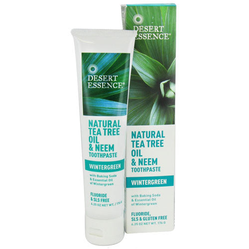 Desert Essence Toothpaste With Baking Soda, Wintergreen, 6.25 Oz