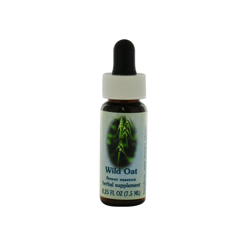 Flower Essence Wild Oat Dropper for Clarity of Life Purpose and Direction 0.25Oz (7.5ml)