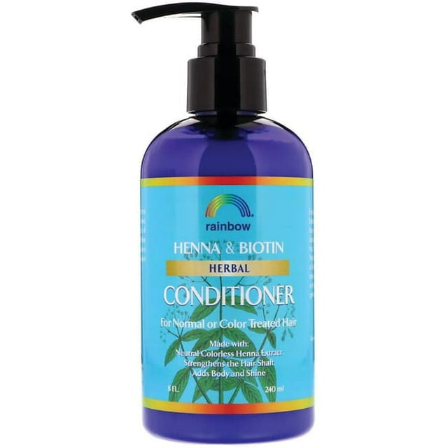 Rainbow Research Henna And Biotin Herbal Conditioner For Normal Or Color Treated Hair - 8 Oz